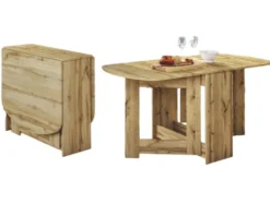 Tavolo da pranzo pieghevole rovere TI1