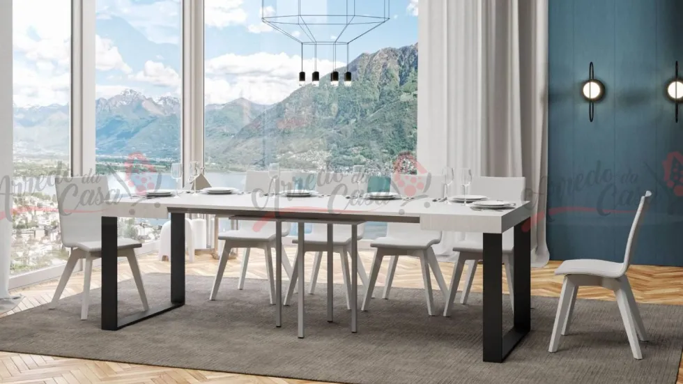Tavolo quadrato allungabile 90X90 TCN 90