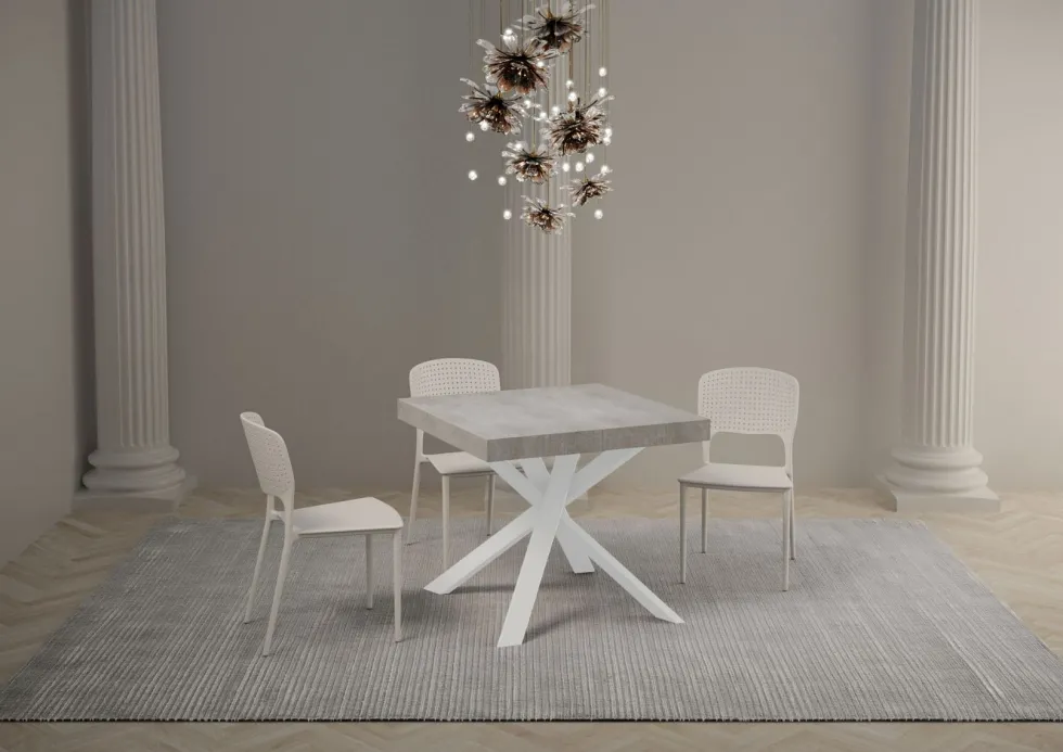 Tavolo quadrato allungabile 90x90 CLRK 90