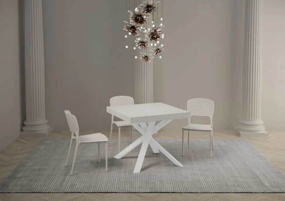 Tavolo quadrato allungabile 90x90 CLRK 90