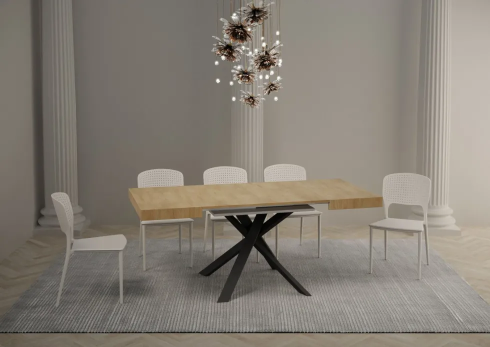 Tavolo quadrato allungabile 90x90 CLRK 90
