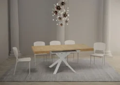 Tavolo quadrato allungabile 90x90 CLRK 90