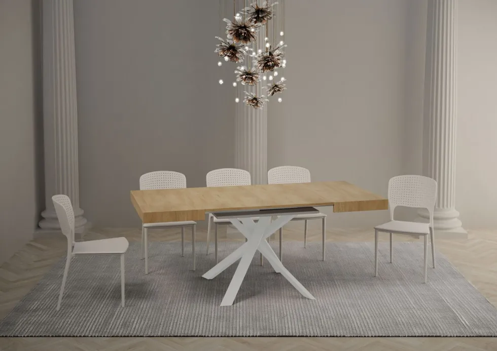 Tavolo quadrato allungabile 90x90 CLRK 90