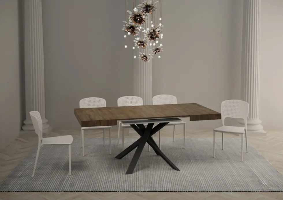 Tavolo quadrato allungabile 90x90 CLRK 90