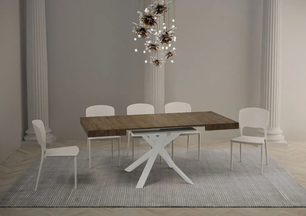 Tavolo quadrato allungabile 90x90 CLRK 90