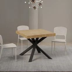 Tavolo quadrato allungabile 90x90 CLRK 90