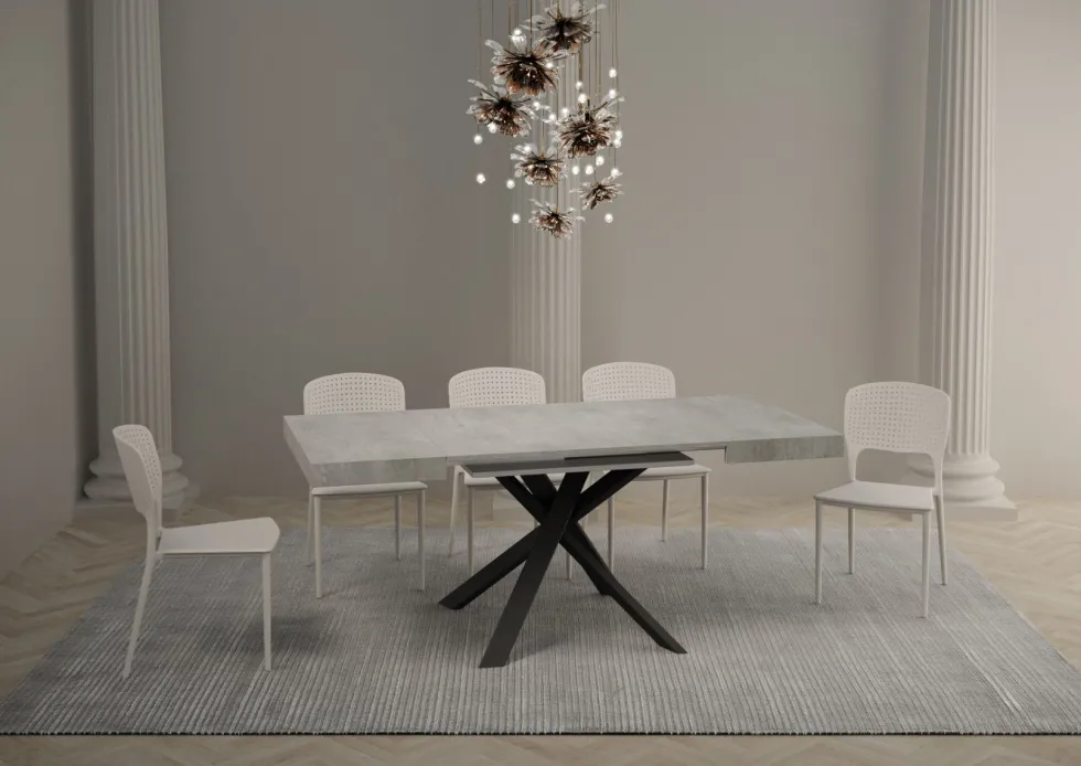 Tavolo quadrato allungabile 90x90 CLRK 90