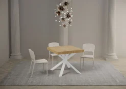 Tavolo quadrato allungabile 90x90 CLRK 90