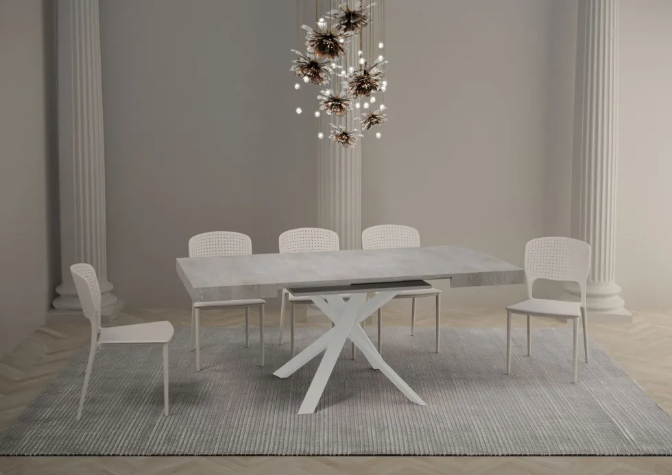 Tavolo quadrato allungabile 90x90 CLRK 90