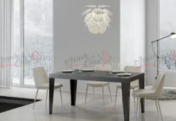 Tavolo soggiorno moderno allungabile 160 x 90 FLM 160