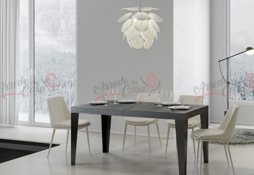 Tavolo soggiorno moderno allungabile 160 x 90 FLM 160