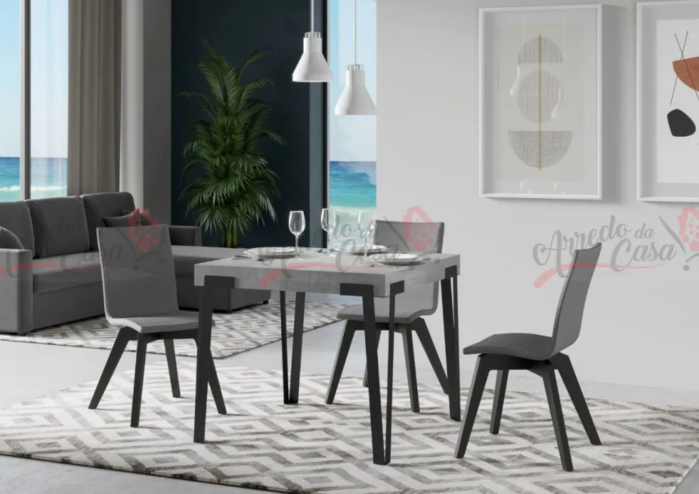 Tavolo 90x90 allungabile da cucina R 90