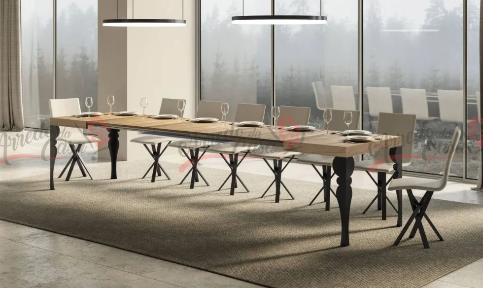 Tavolo 130x90 allungabile moderno PXN 130