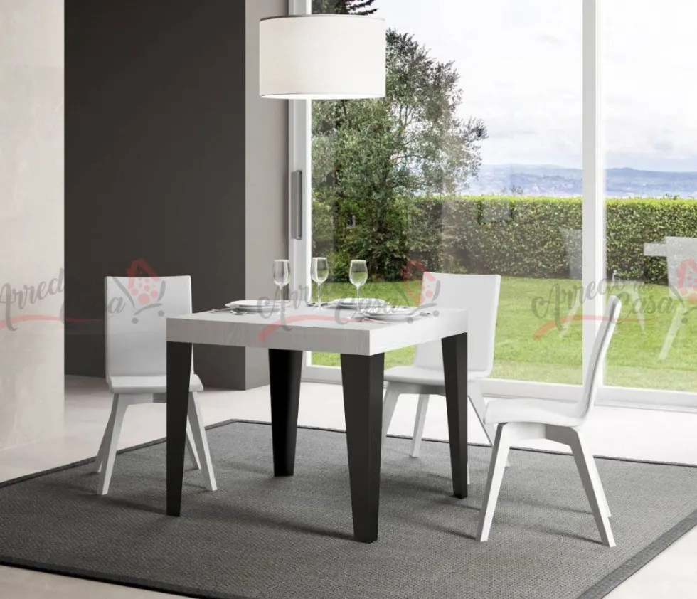 Tavolo 90x90 allungabile moderno FLM 90