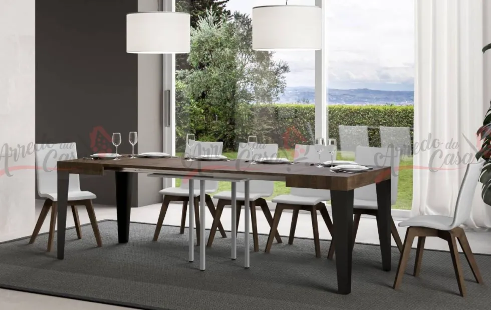 Tavolo 90x90 allungabile moderno FLM 90