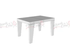 Tavolo 90x90 quadrato allungabile SPB 90