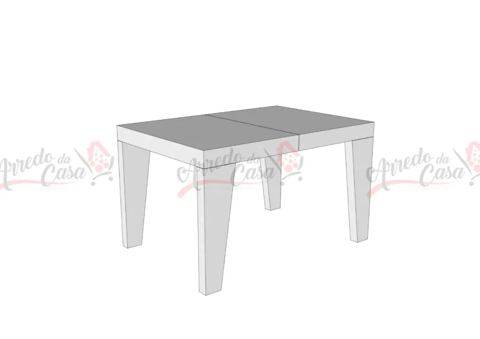 Tavolo 90x90 quadrato allungabile SPB 90