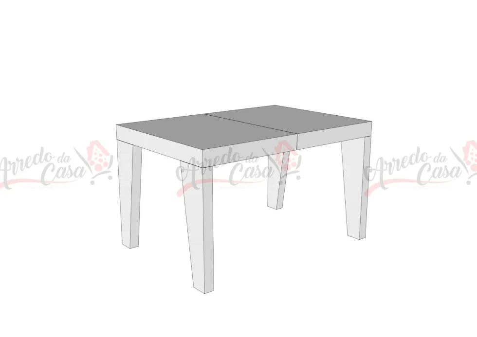 Tavolo 90x90 quadrato allungabile SPB 90