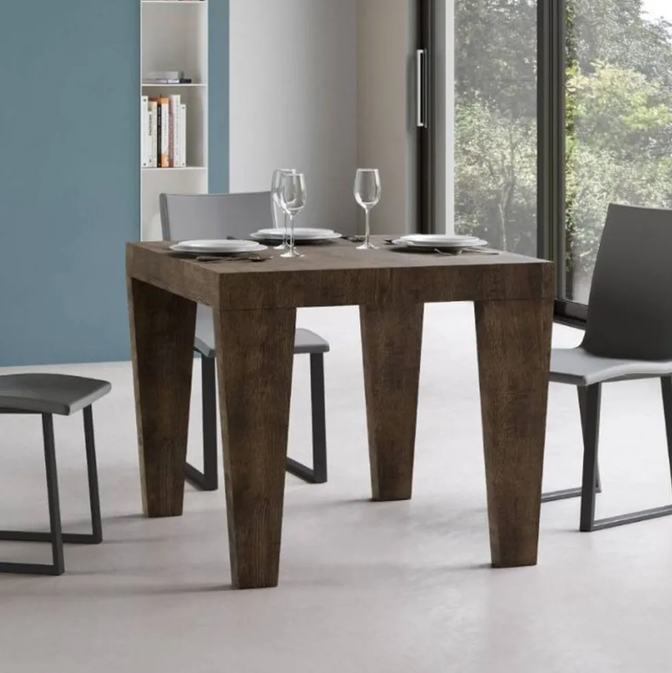 Tavolo 90x90 quadrato allungabile SPB 90