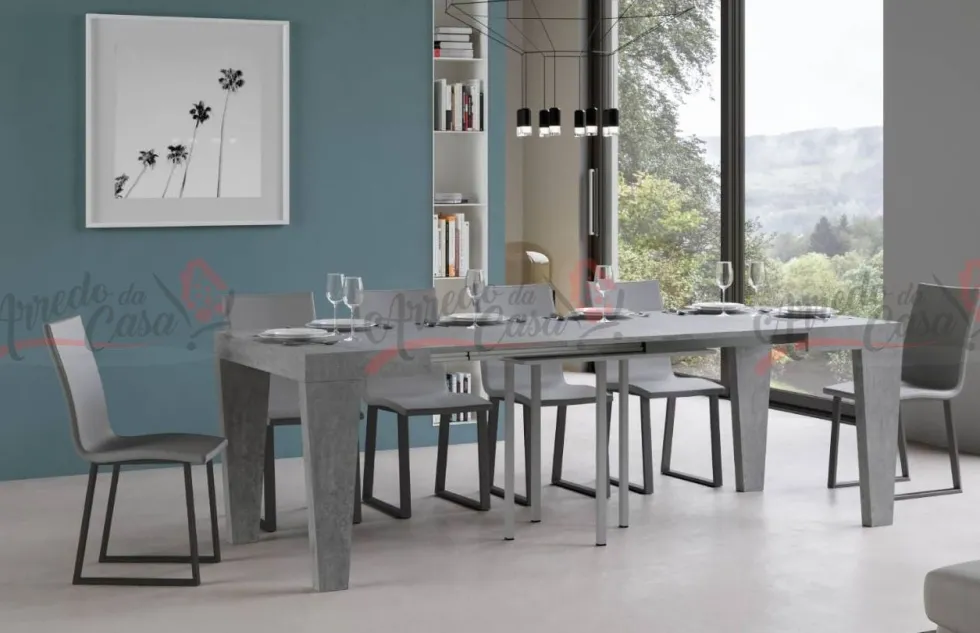 Tavolo 90x90 quadrato allungabile SPB 90
