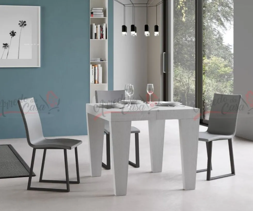 Tavolo 90x90 quadrato allungabile SPB 90