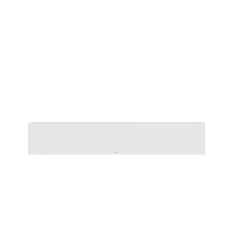 Toeletta da trucco sospesa minimal 110x20 cm bianco opaco TOT4