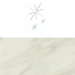 Toeletta moderna con specchio marmo e bianco lucido CU41