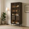 Vetrina alta moderna con cassetti push-pull e luce LED VLK13