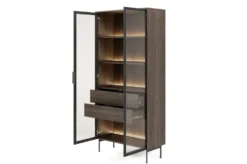 Vetrina alta moderna con cassetti push-pull e luce LED VLK13