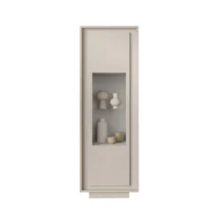 Vetrina moderna per soggiorno 67x197 cm cashmere VL10