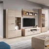 Vetrina 80x158 con LED rovere chiaro VLK9