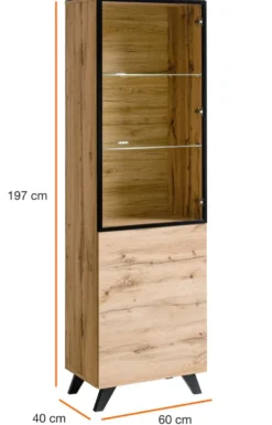 Vetrinetta a colonna canion wood VP6