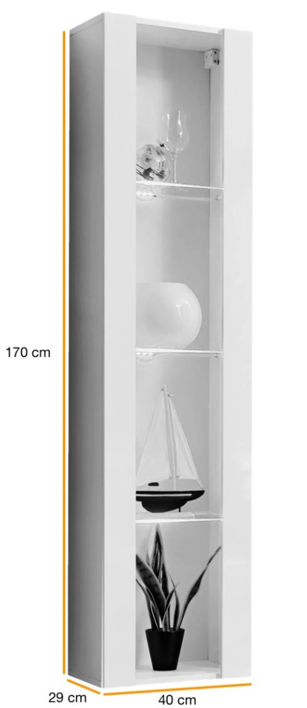 Vetrinetta sospesa moderna con led VP9
